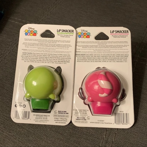 🥰🥰Disney Tsum Tsum Mike Wazowski and Cheshire Cat Lip Smacker Set🥰🥰 - Picture 2 of 3